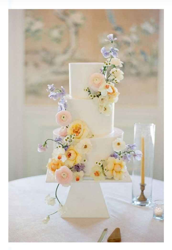 Pasteles con flores de tallo alto - 2