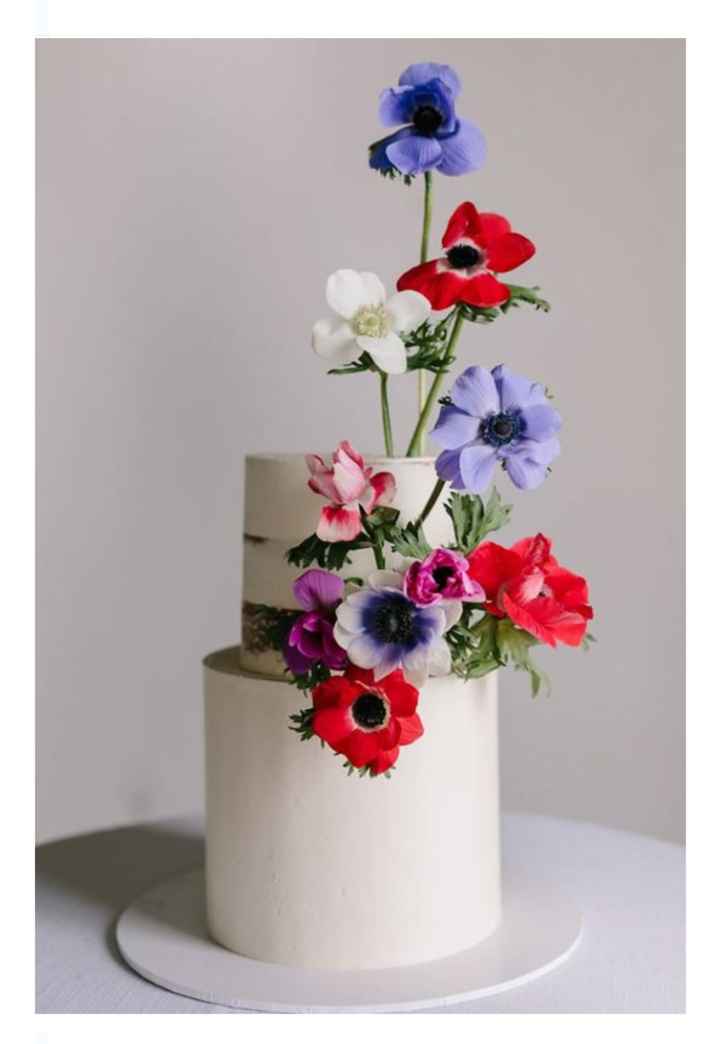 Pasteles con flores de tallo alto - 7