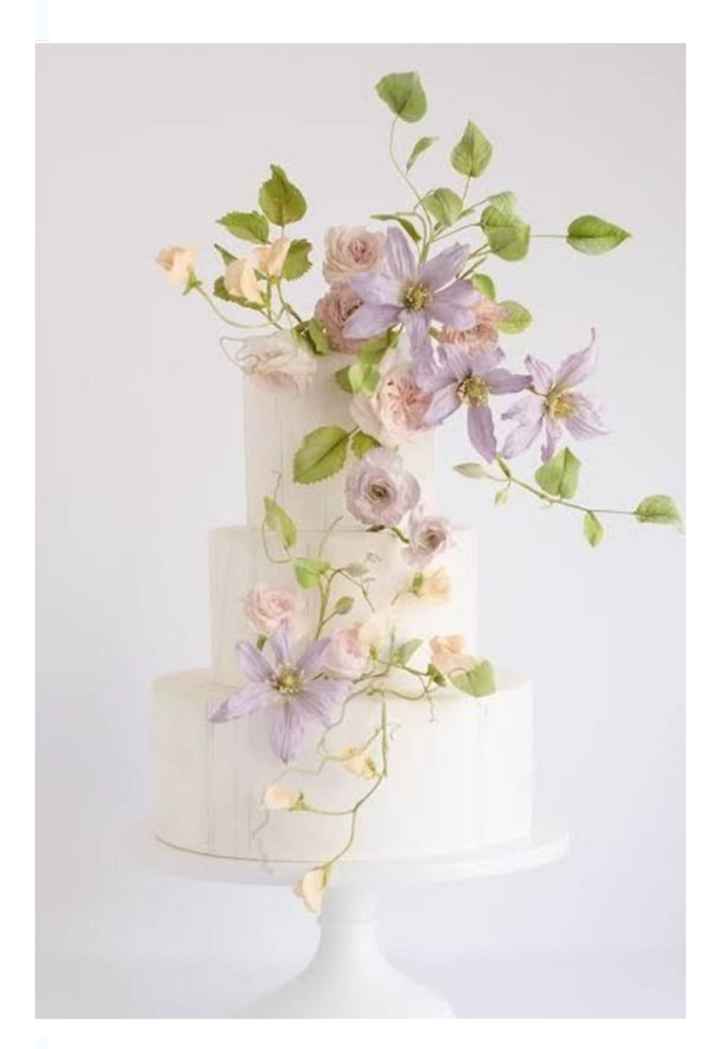 Pasteles con flores de tallo alto - 8