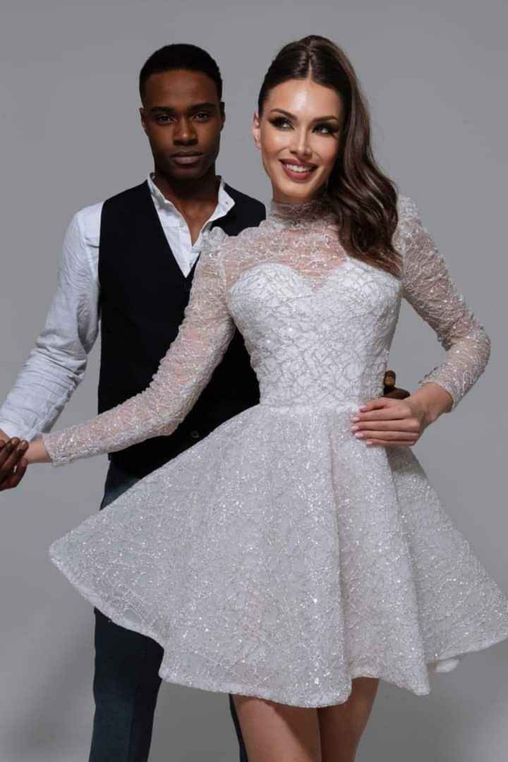 Algunos vestidos de la colección 2024 Dance by Dovita in White - 4