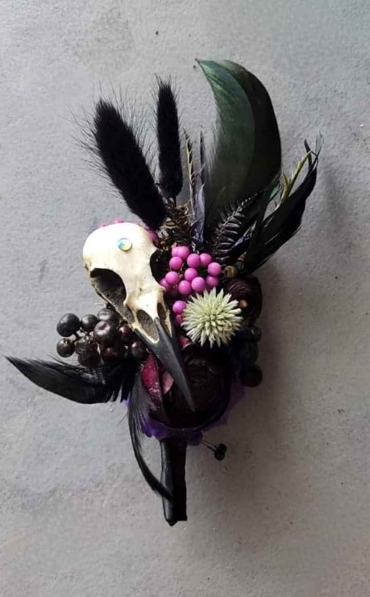 Boda gótica: boutonniere - 3