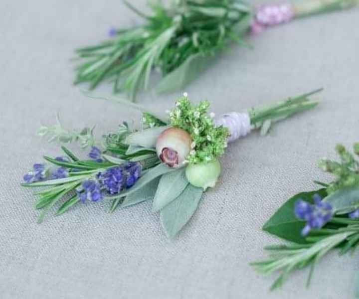 Boutonniere con lavanda - 1