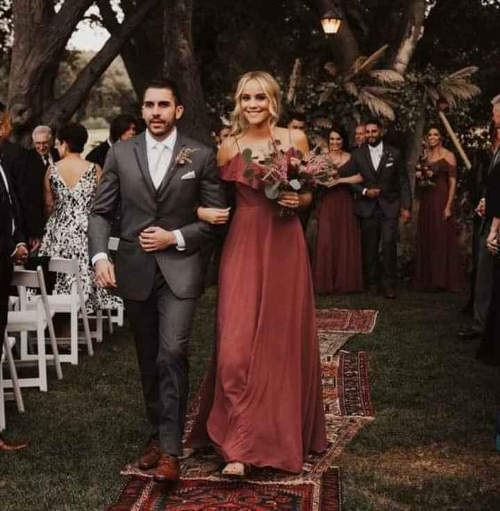 Damas de honor: vestidos en color canela - 1
