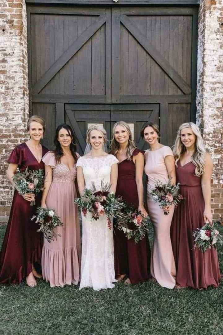 Damas de honor: vestidos en color canela - 3