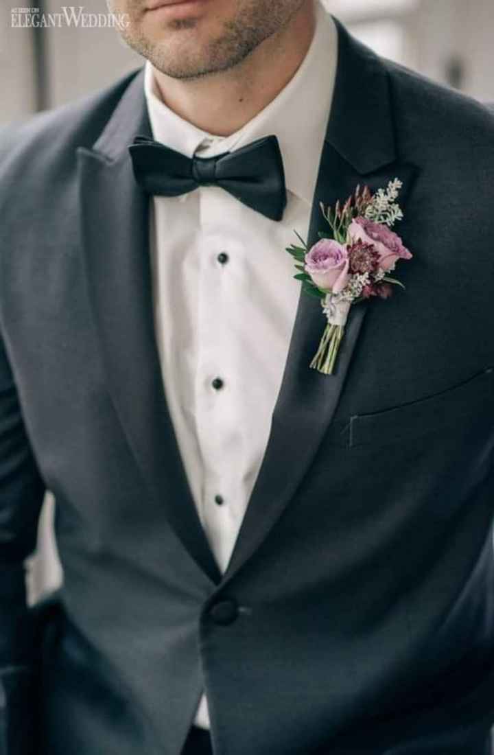 Boutonniere en color lila - 2