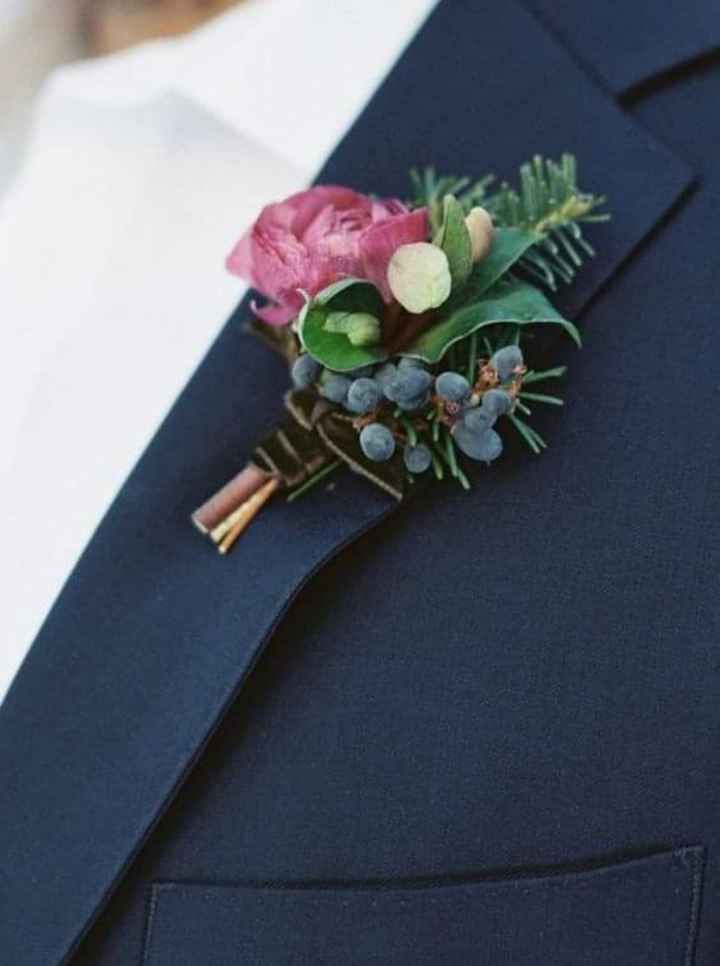 Boutonniere en color lila - 3