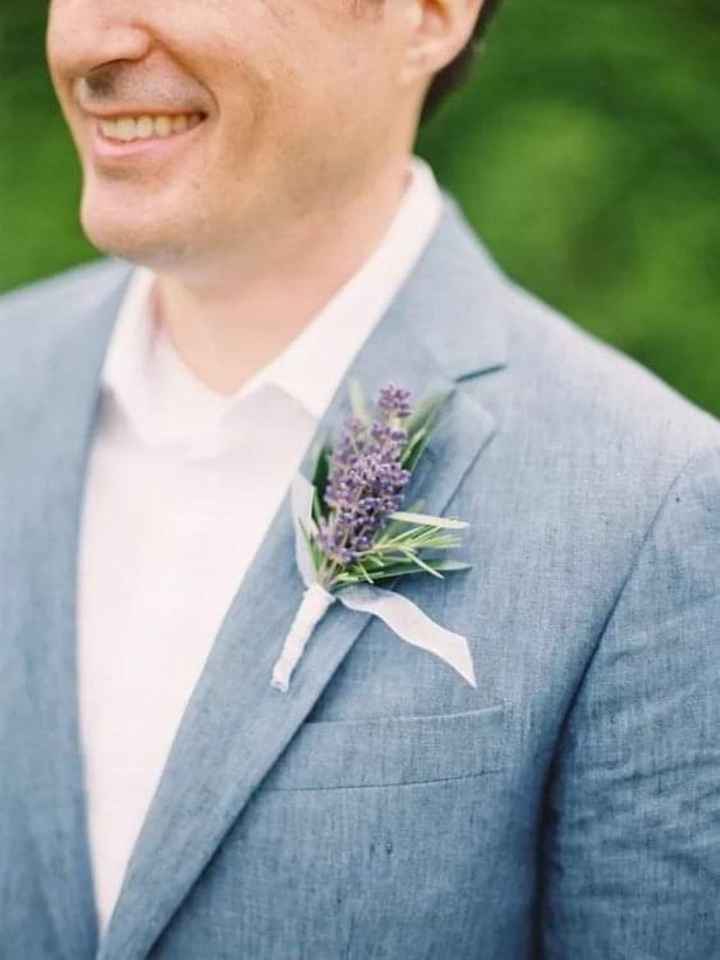 Boutonniere en color lila - 4