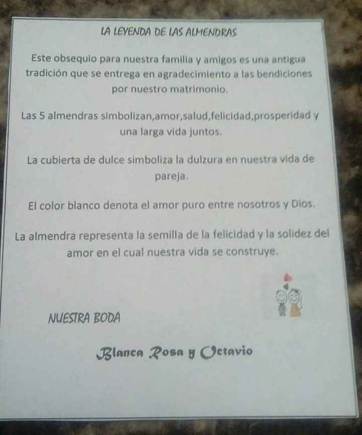 Detallito en el plato de los invitados - 1