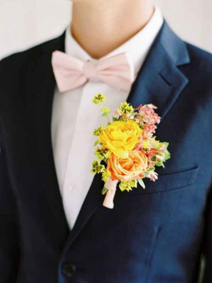 Verano: boutonniere en color amarillo - 1
