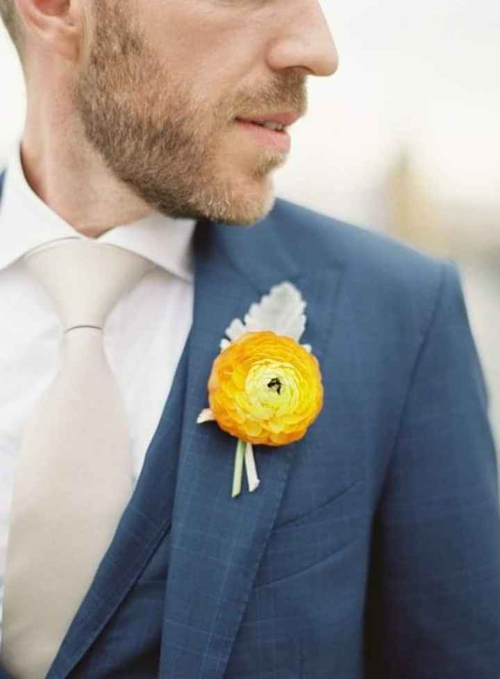 Verano: boutonniere en color amarillo - 2