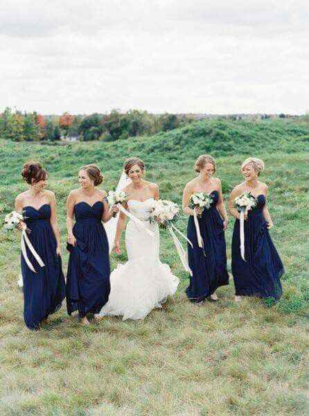 para damas de honor en azul marino - Foro Moda Nupcial bodas.com.mx
