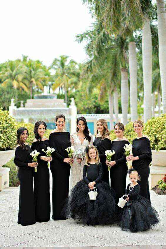 Vestidos para de honor en negro - Moda Nupcial - bodas.com.mx