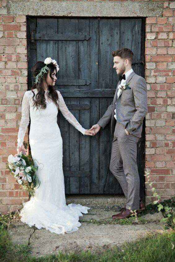 Traje gris para boda top
