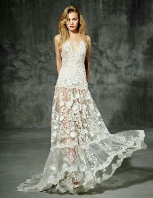 Vestidos de novia con encaje y transparencias - 3