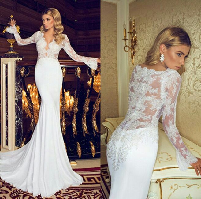 Vestidos de novia con encaje y transparencias - 7