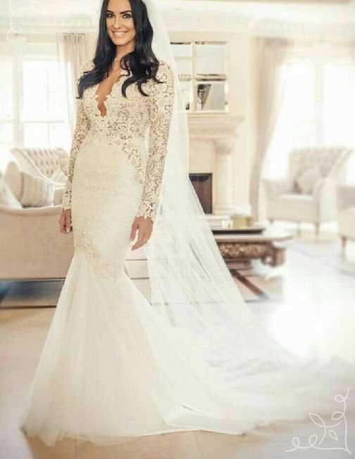 Vestidos de novia con encaje y transparencias - 12