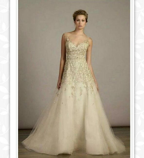 Vestidos de novia en color dorado - 5