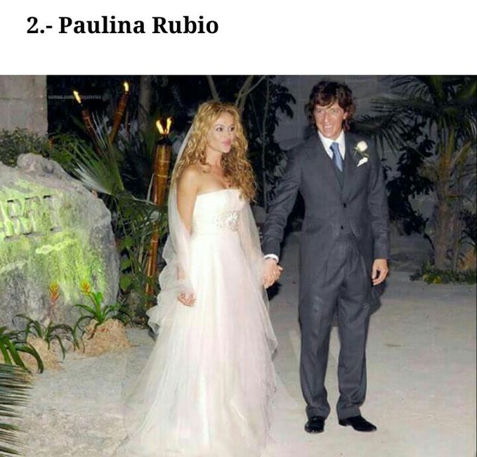 Los vestidos de novia de famosas mexicanas - 4