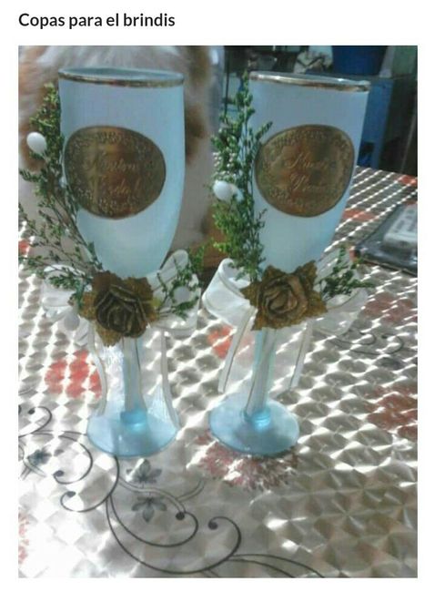 Copas vestidas de novios 1