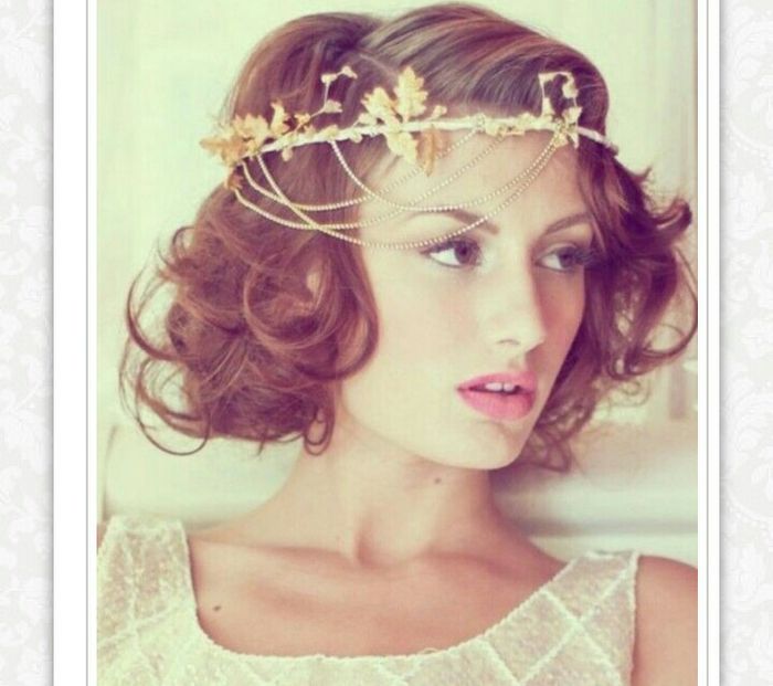 Peinados para novias con cabello corto - 12