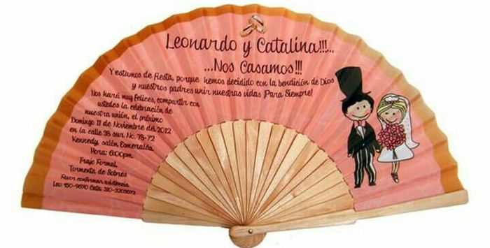 Invitaciones de boda en abanicos - 5