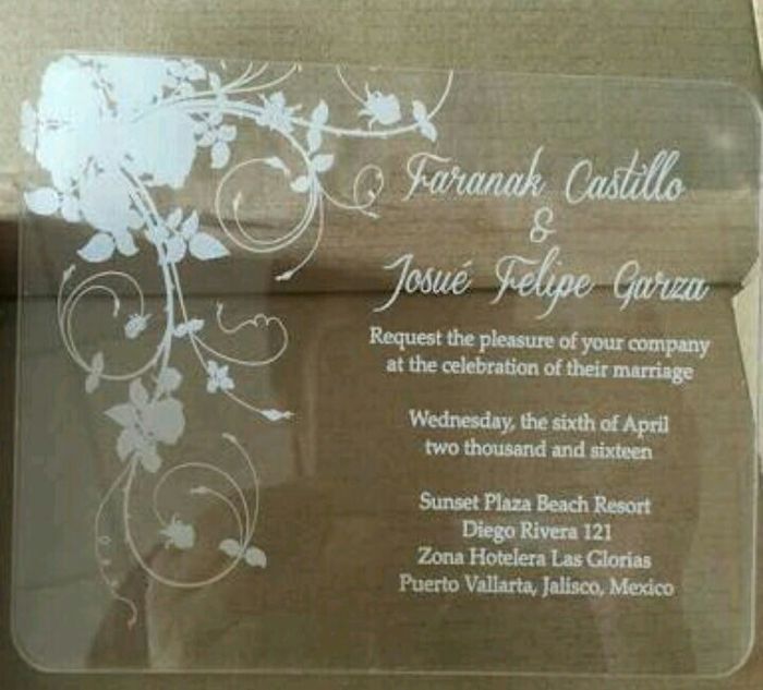 Invitaciones en acrílico - 4