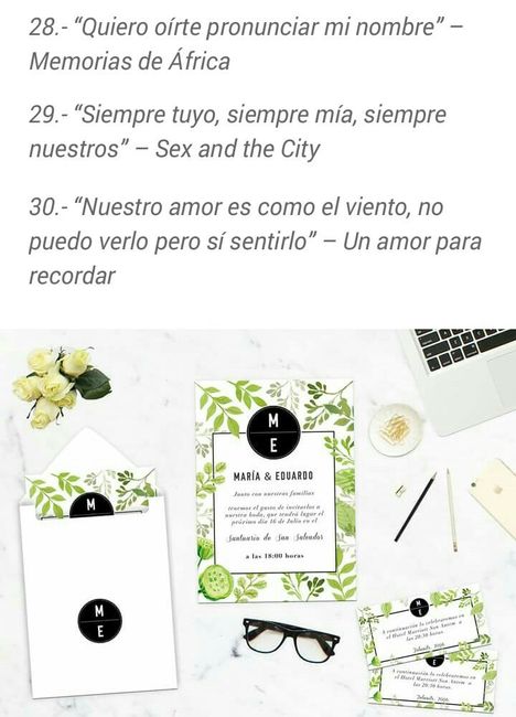 Frases de amor para invitaciones de boda. - 9