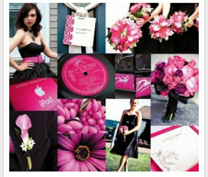 Boda en fucsia, blanco y negro - 8
