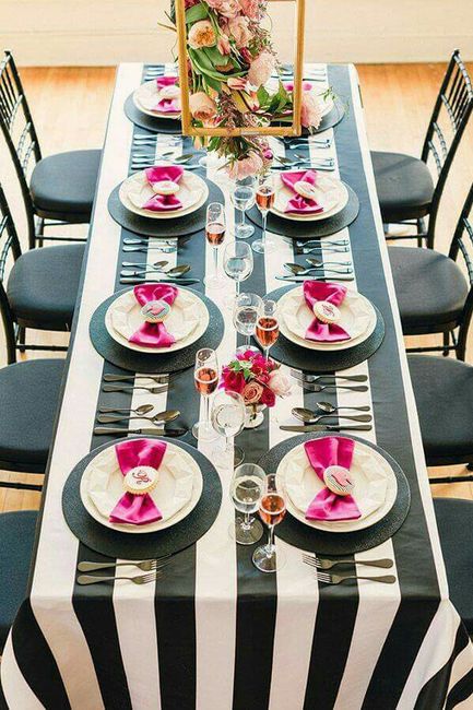 Boda en fucsia, blanco y negro - 22