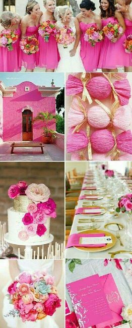 Boda en fucsia, blanco y negro - 27