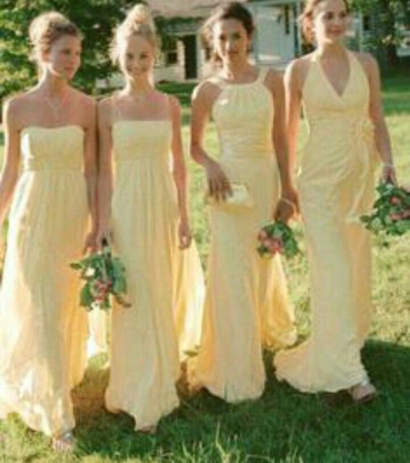 Vestidos para damas de honor en primrose yellow - 5