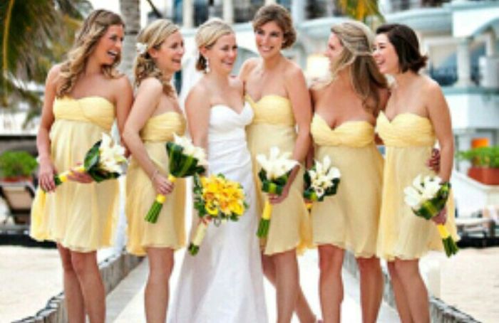 Vestidos para damas de honor en primrose yellow - 8
