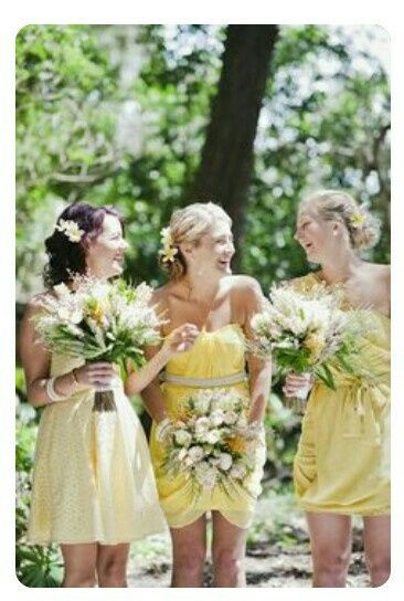 Vestidos para damas de honor en primrose yellow - 10
