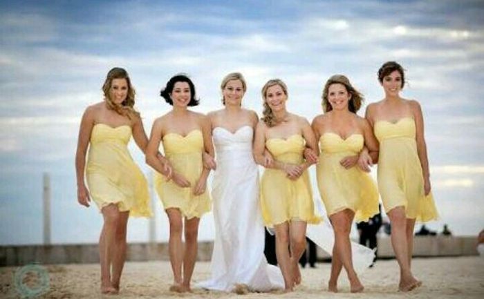 Vestidos para damas de honor en primrose yellow - 15