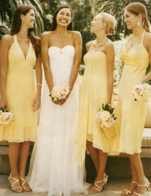 Vestidos para damas de honor en primrose yellow - 16