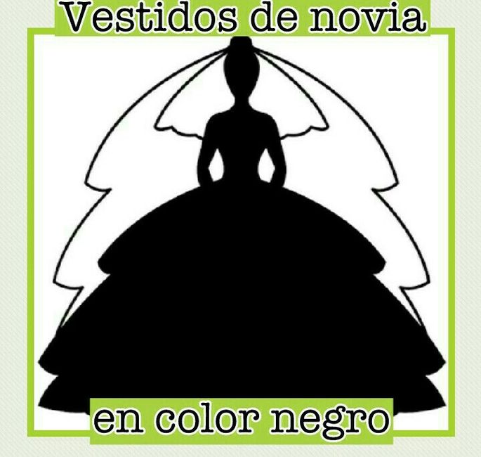 Vestidos de novia en color negro - 1