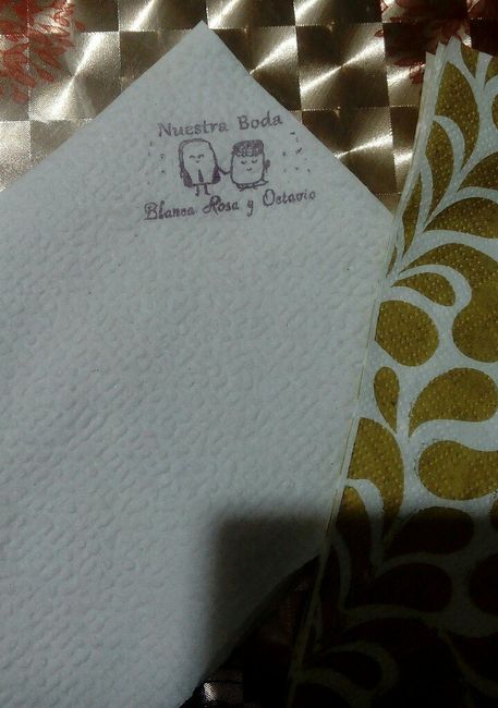 Servilletas personalizadas para la boda - 2