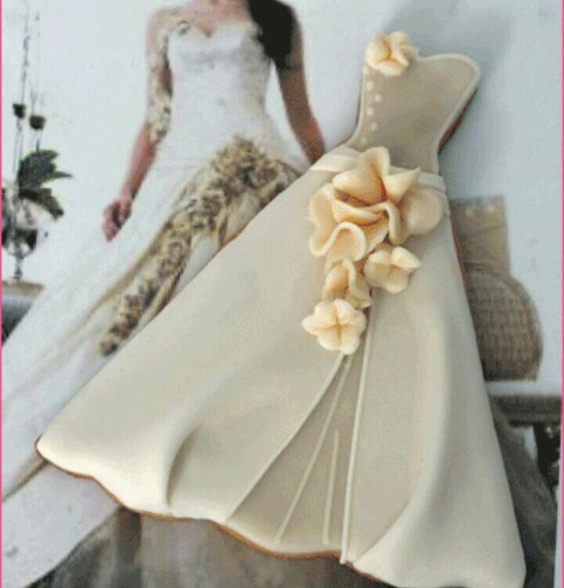Galletas en forma de vestido de novia - 10
