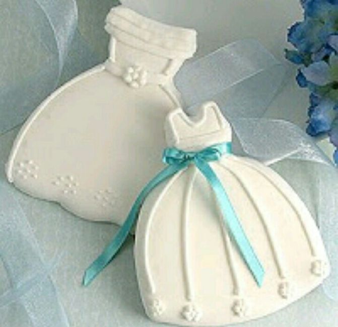 Galletas en forma de vestido de novia - 19