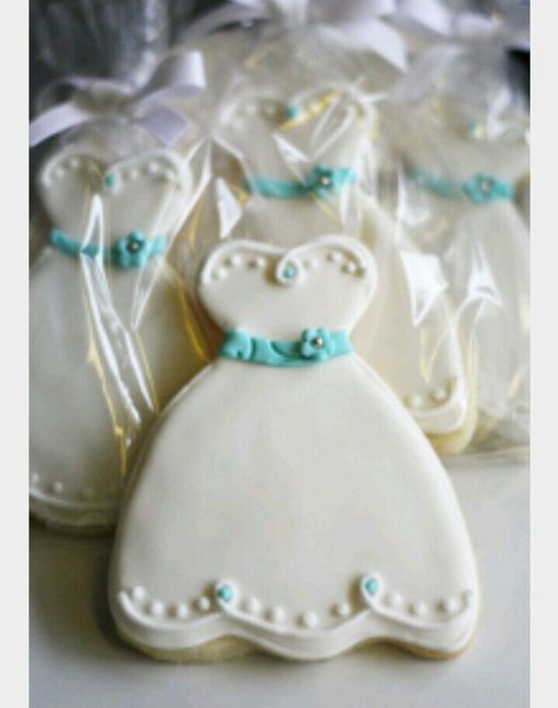 Galletas en forma de vestido de novia - 20