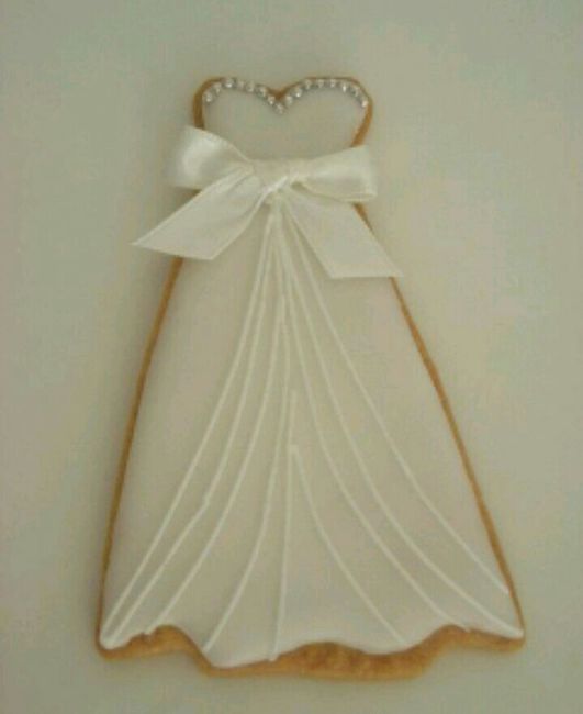 Galletas en forma de vestido de novia - 25