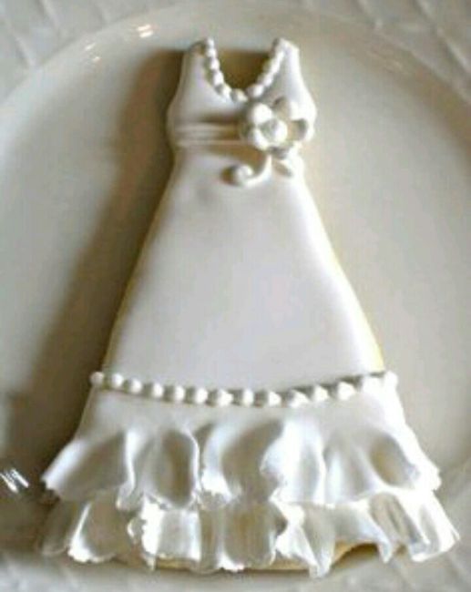 Galletas en forma de vestido de novia - 29