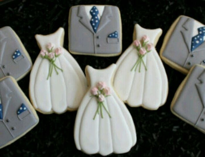 Galletas en forma de vestido de novia - 31