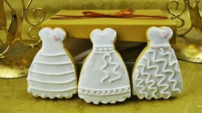Galletas en forma de vestido de novia - 33