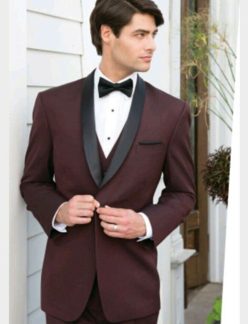 Trajes de novio en burgundy - 25