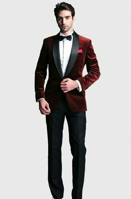 Trajes de novio en burgundy - 28