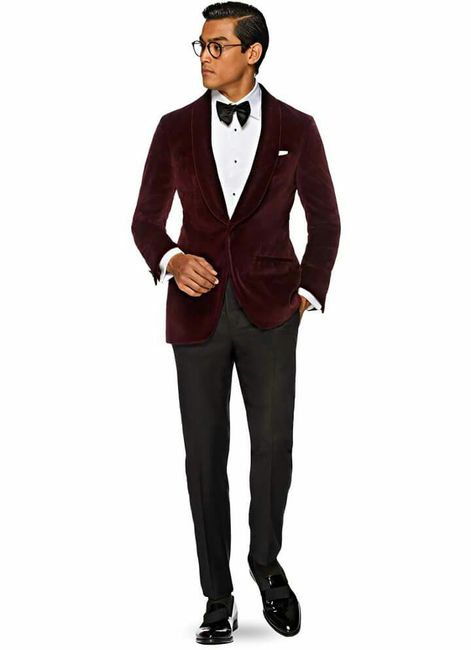 Trajes de novio en burgundy - 30