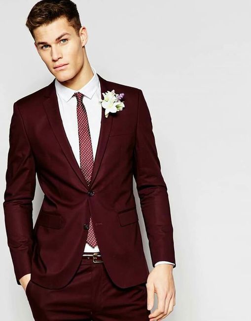 Trajes de novio en burgundy - 31