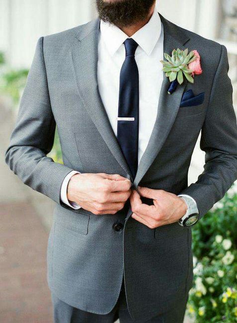 Trajes de novio en color gris 4
