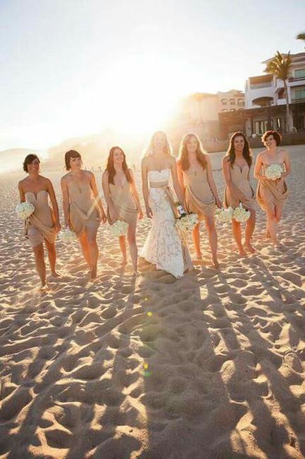 Vestidos de damas de honor para boda en playa - 5